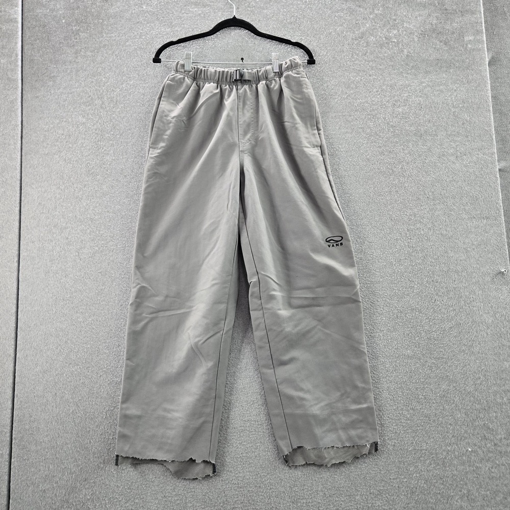 Vans Men Pants X-SMALL Gray Kennedi Deck Baggy Tapered Logo 27" Inseam READ